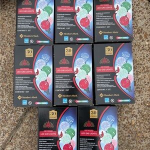 8 Sealed Boxes Members Mark LED G40 Lights Set